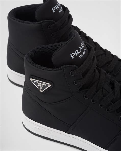 prada hightops|prada gabardine high top sneakers.